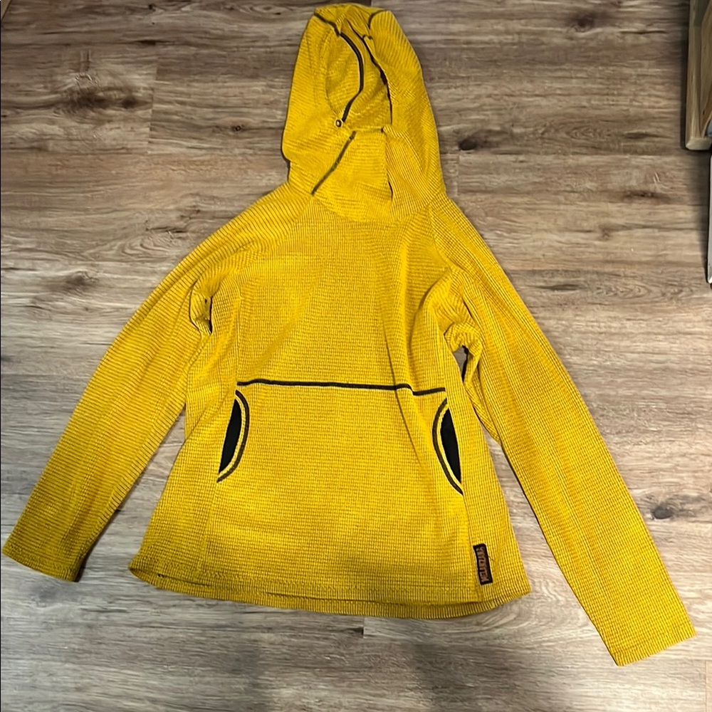 Yellow Hooded Women's Top